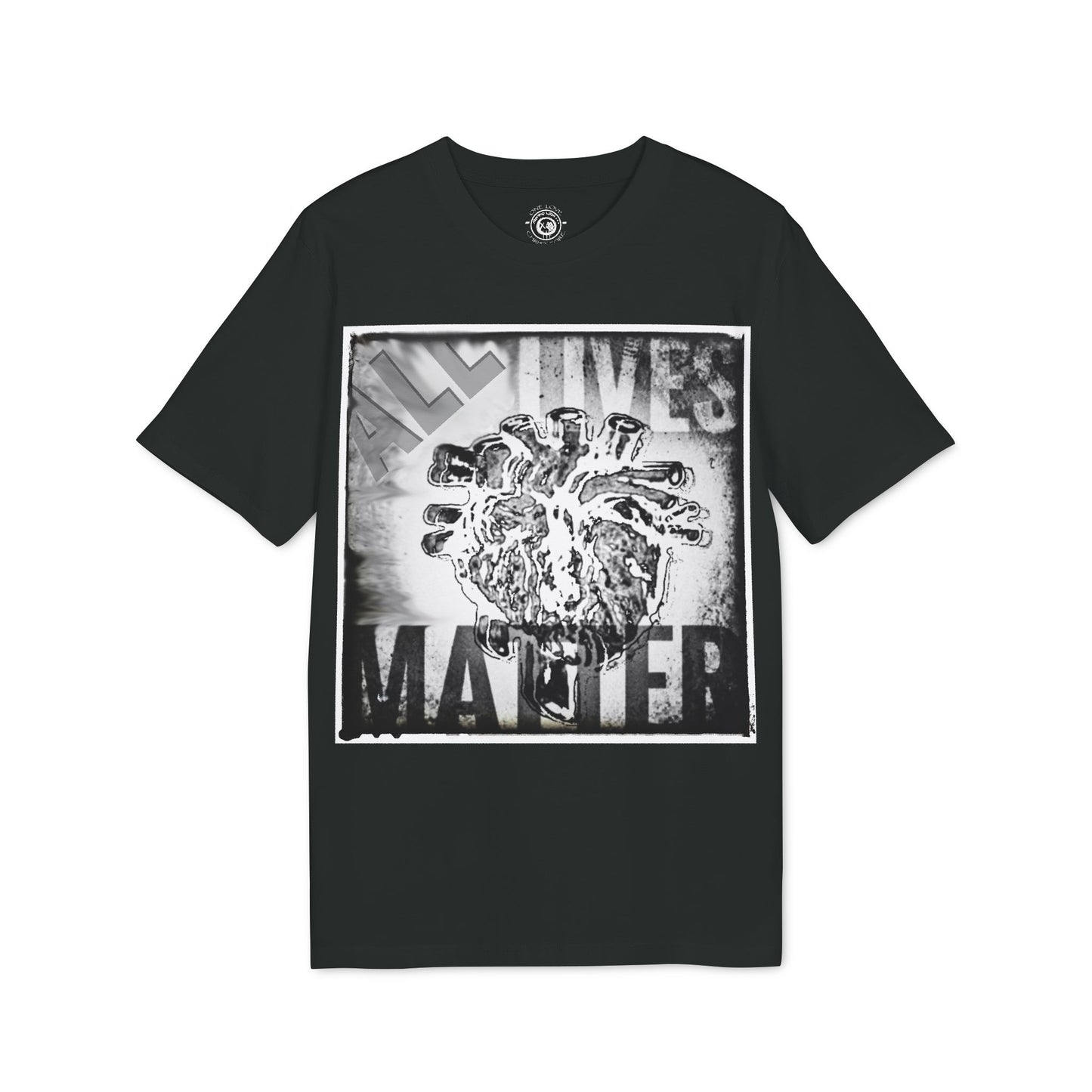 MORBID LUSH - ALL LIVES MATTER - BLACK GRAPHIC T-SHIRT - Unisex Creator 2.0 Spiritual T-Shirt | Uplifting Apparel for Faith and Expression.