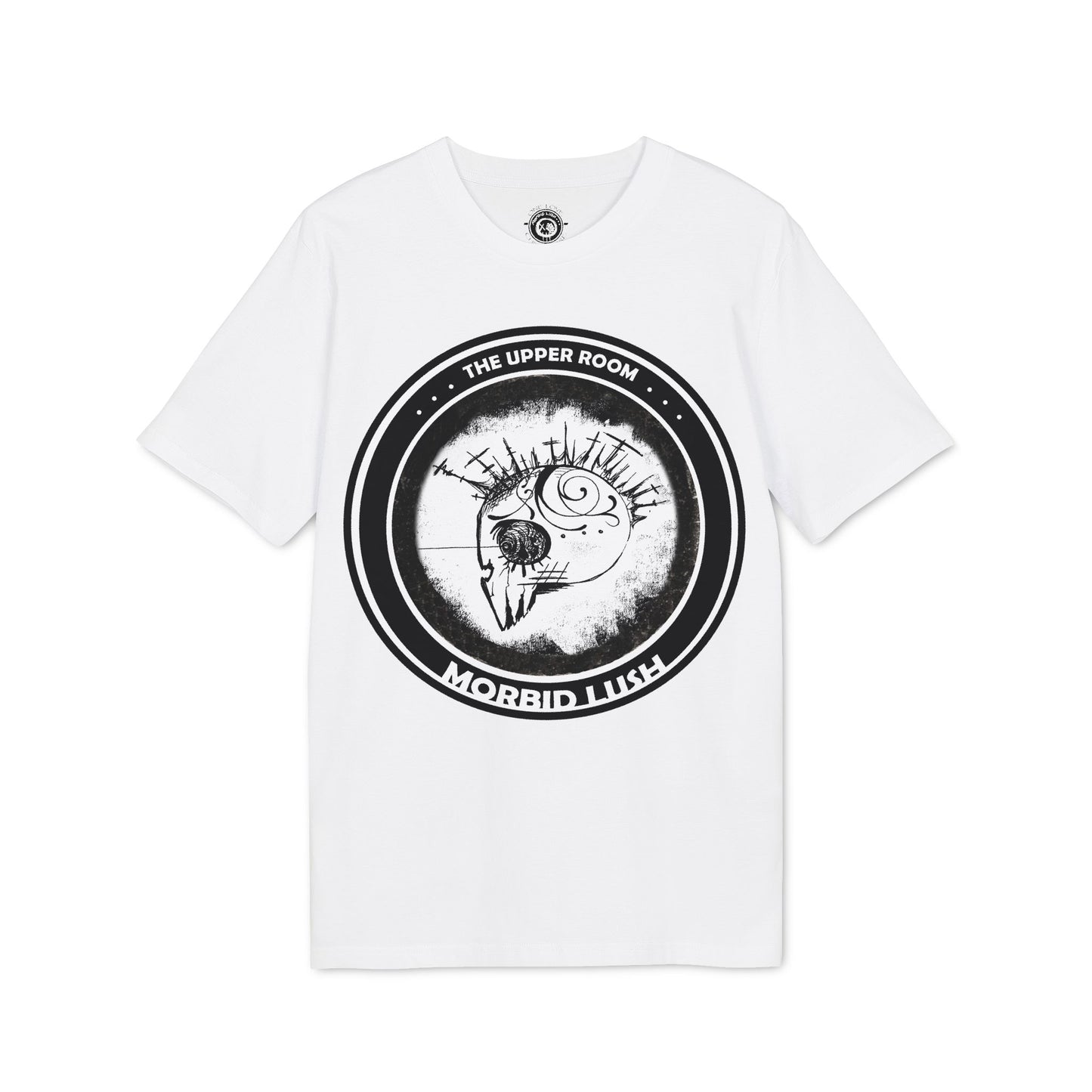 MORBID LUSH - THE UPPER ROOM - WHITE GRAPHIC T-SHIRT - Unisex Creator 2.0 Spiritual T-Shirt | Uplifting Apparel for Faith and Expression.