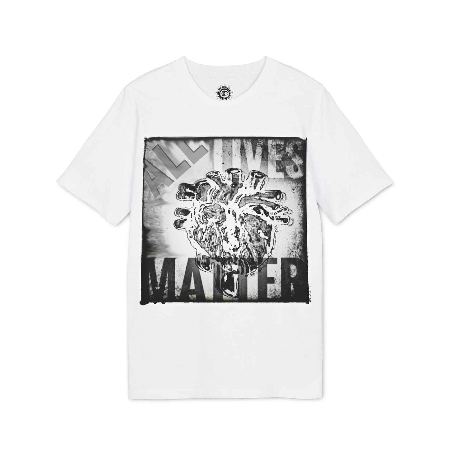 MORBID LUSH - ALL LIVES MATTER - WHITE GRAPHIC T-SHIRT - Unisex Creator 2.0 Spiritual T-Shirt | Uplifting Apparel for Faith and Expression.