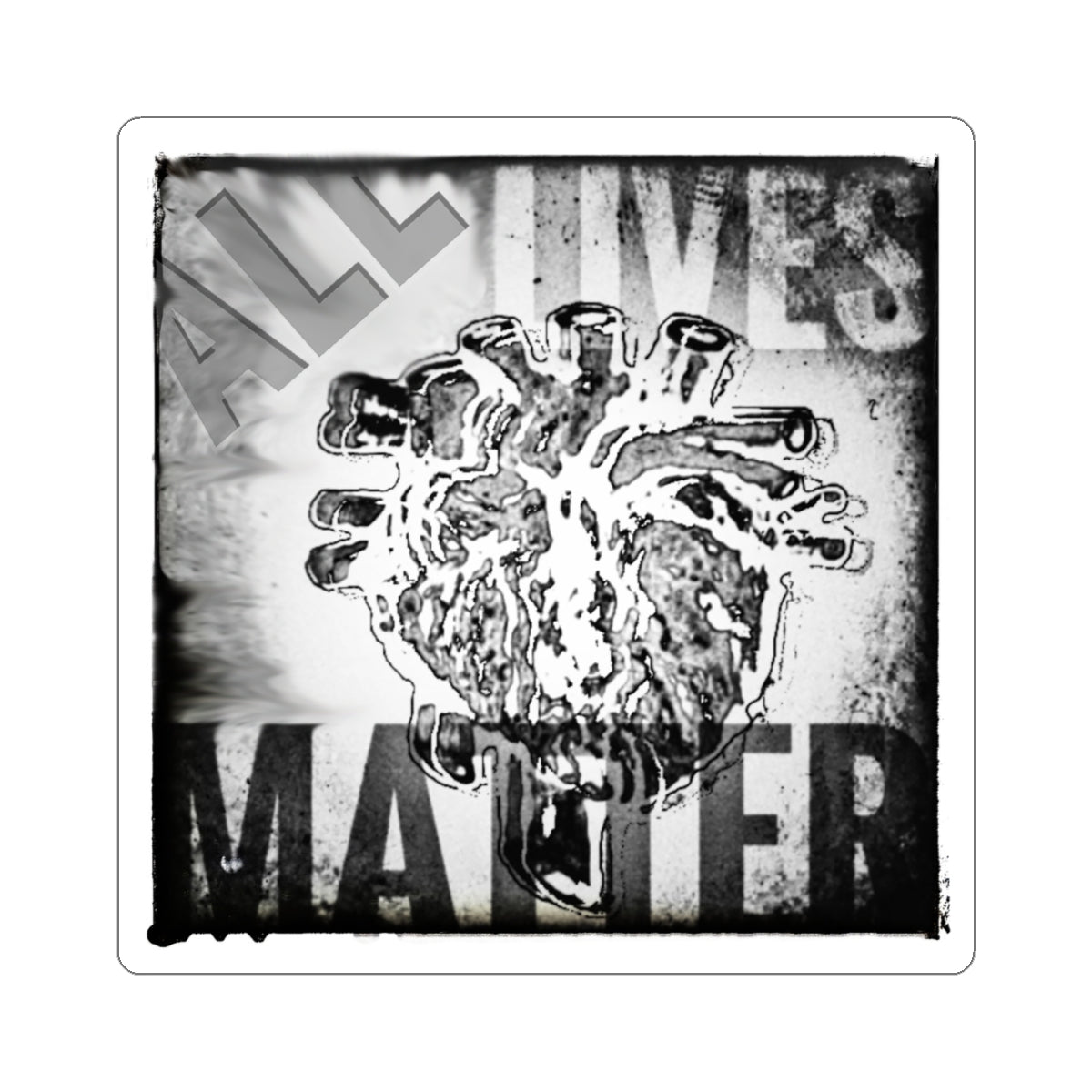 MORBID LUSH - ALL LIVES MATTER - Kiss-Cut Stickers | Motivational Decor, Laptop Accessories.