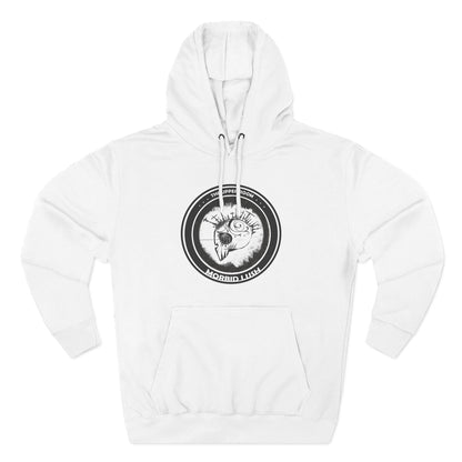 MORBID LUSH - THE UPPER ROOM - WHITE FLEECE HOODIE - Cozy Streetwear, Spiritual Gift, Trendy Unisex Apparel