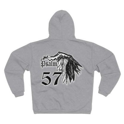 MORBID LUSH - Psalm 57 - Grey Zip-Up Hoodie