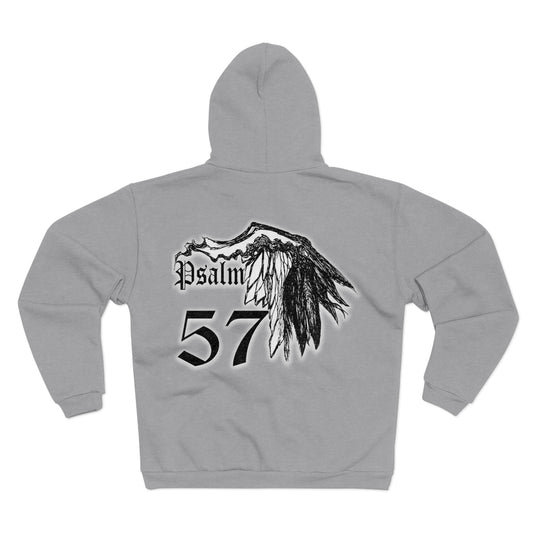 MORBID LUSH - Psalm 57 - Grey Zip-Up Hoodie