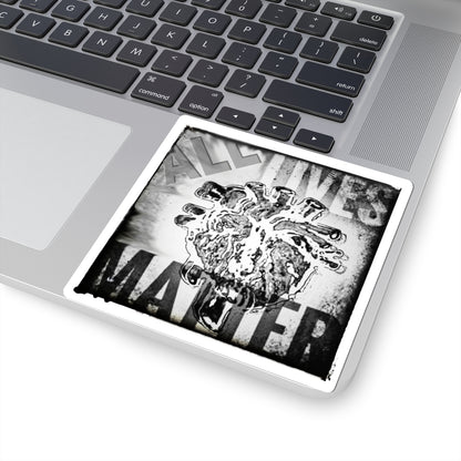 MORBID LUSH - ALL LIVES MATTER - Kiss-Cut Stickers | Motivational Decor, Laptop Accessories.