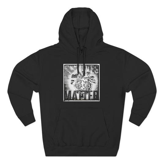 MORBID LUSH - ALL LIVES MATTER - BLACK FLEECE HOODIE - Cozy Streetwear, Spiritual Gift, Trendy Unisex Apparel