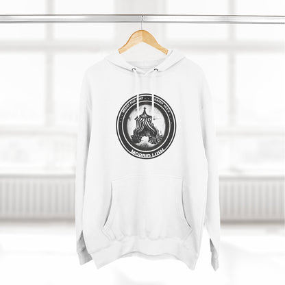 MORBID LUSH - MEANT FOR THE TENT - WHITE FLEECE HOODIE - Cozy Streetwear, Spiritual Gift, Trendy Unisex Apparel
