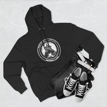 MORBID LUSH - MEANT FOR THE TENT - BLACK FLEECE HOODIE - Cozy Streetwear, Spiritual Gift, Trendy Unisex Apparel