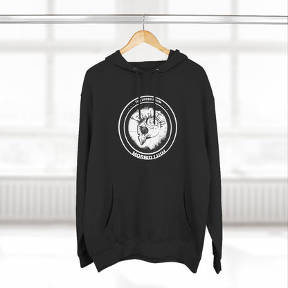 MORBID LUSH - THE UPPER ROOM - BLACK FLEECE HOODIE - Cozy Streetwear, Spiritual Gift, Trendy Unisex Apparel