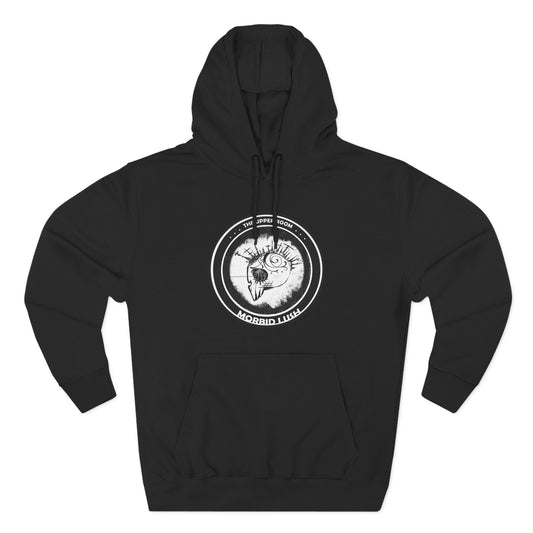 MORBID LUSH - THE UPPER ROOM - BLACK FLEECE HOODIE - Cozy Streetwear, Spiritual Gift, Trendy Unisex Apparel
