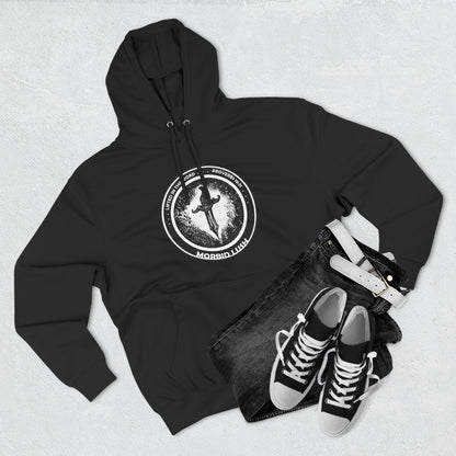 MORBID LUSH - LIFTED IN THE WORD - BLACK FLEECE HOODIE - Cozy Streetwear, Spiritual Gift, Trendy Unisex Apparel