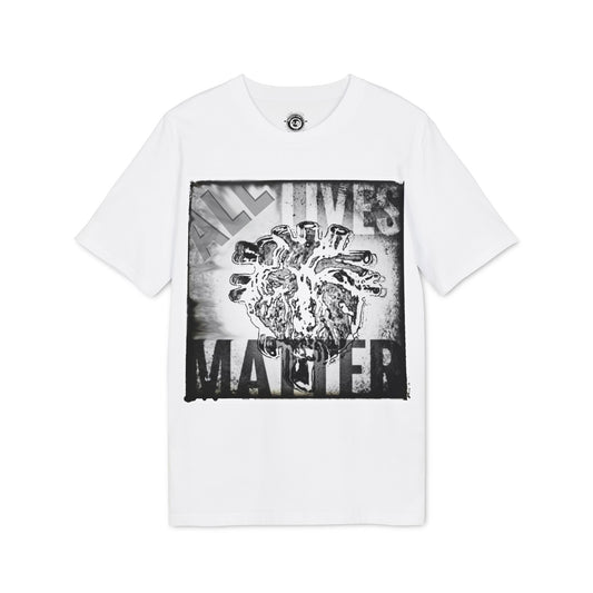 MORBID LUSH - ALL LIVES MATTER - WHITE GRAPHIC T-SHIRT - Unisex Creator 2.0 Spiritual T-Shirt | Uplifting Apparel for Faith and Expression.
