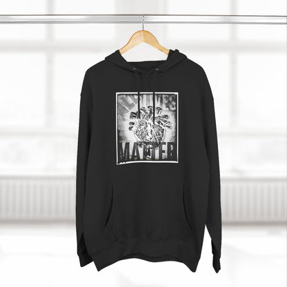 MORBID LUSH - ALL LIVES MATTER - BLACK FLEECE HOODIE - Cozy Streetwear, Spiritual Gift, Trendy Unisex Apparel