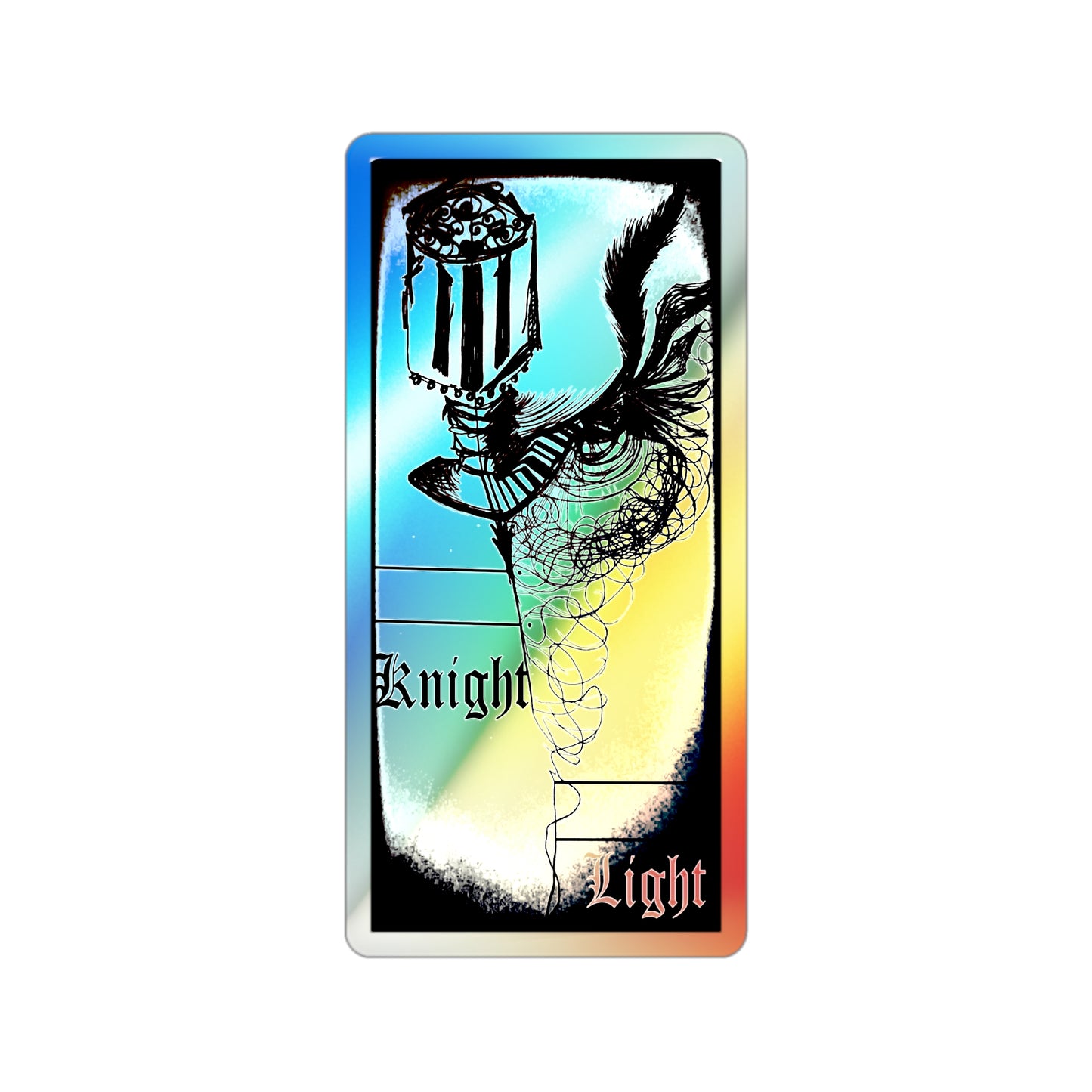 MORBID LUSH - Knight Light - Holographic Die-Cut Sticker