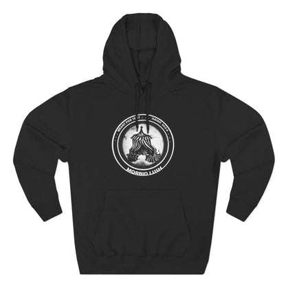 MORBID LUSH - MEANT FOR THE TENT - BLACK FLEECE HOODIE - Cozy Streetwear, Spiritual Gift, Trendy Unisex Apparel