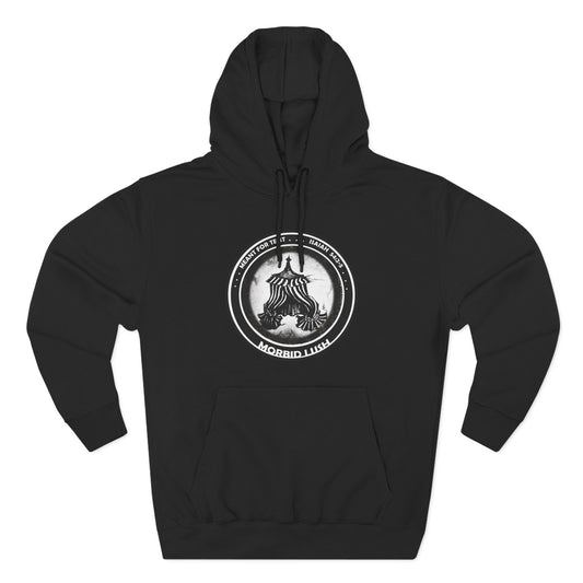 MORBID LUSH - MEANT FOR THE TENT - BLACK FLEECE HOODIE - Cozy Streetwear, Spiritual Gift, Trendy Unisex Apparel