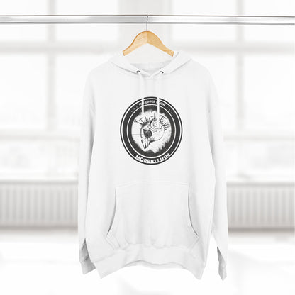 MORBID LUSH - THE UPPER ROOM - WHITE FLEECE HOODIE - Cozy Streetwear, Spiritual Gift, Trendy Unisex Apparel