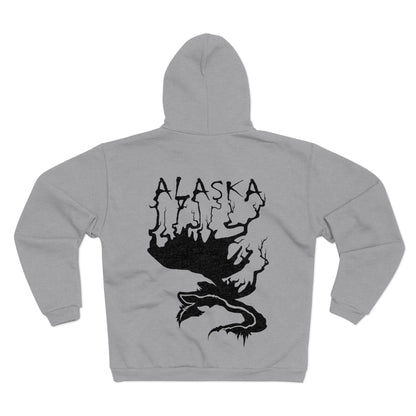 MORBID LUSH - Alaska - Heather Grey Zip-Up Hoodie
