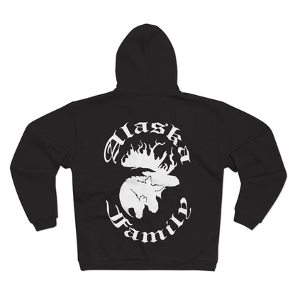 MORBID LUSH - Alaska Family - Black Zip-Up Hoodie