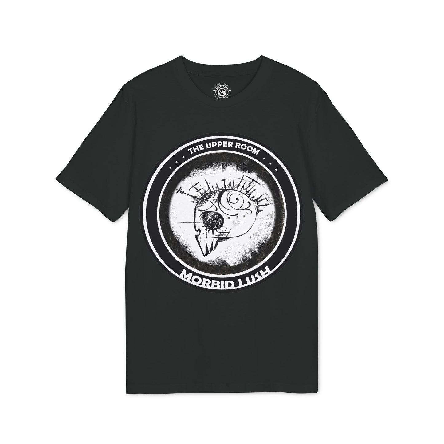 MORBID LUSH - THE UPPER ROOM - BLACK GRAPHIC T-SHIRT - Unisex Creator 2.0 Spiritual T-Shirt | Uplifting Apparel for Faith and Expression.