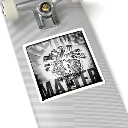 MORBID LUSH - ALL LIVES MATTER - Kiss-Cut Stickers | Motivational Decor, Laptop Accessories.