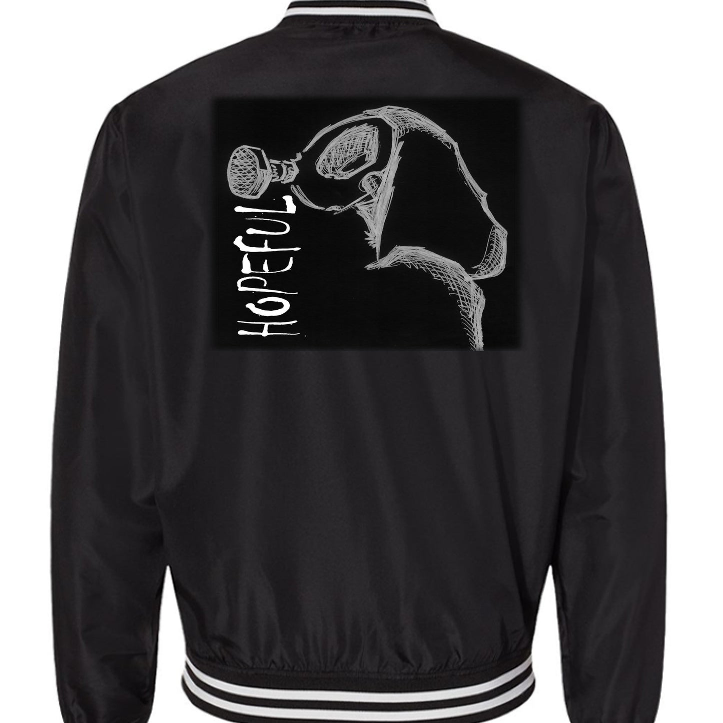 Black/ White Stripe - BACK